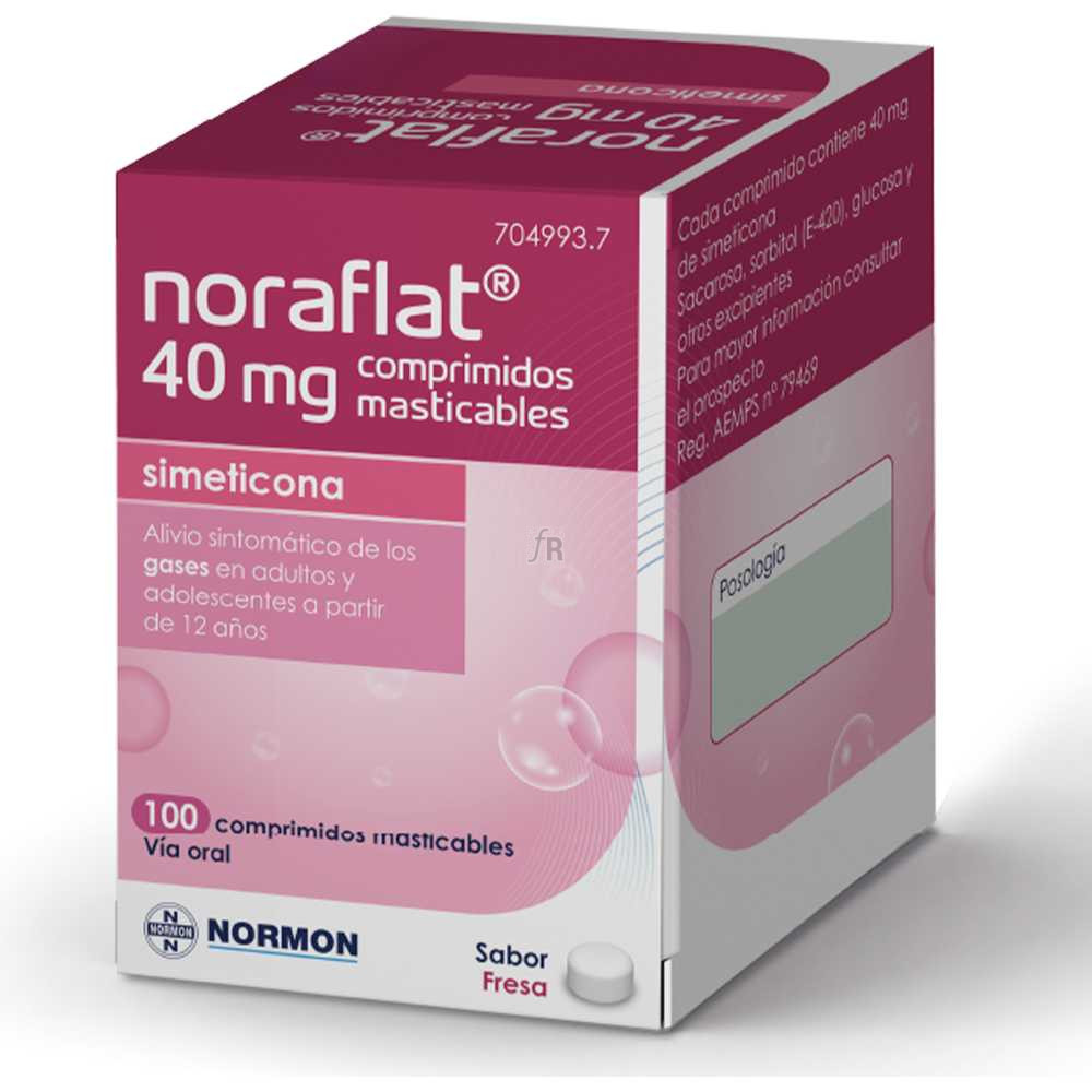 Simeticona Normon (40 Mg 100 Comprimidos Masticables)
