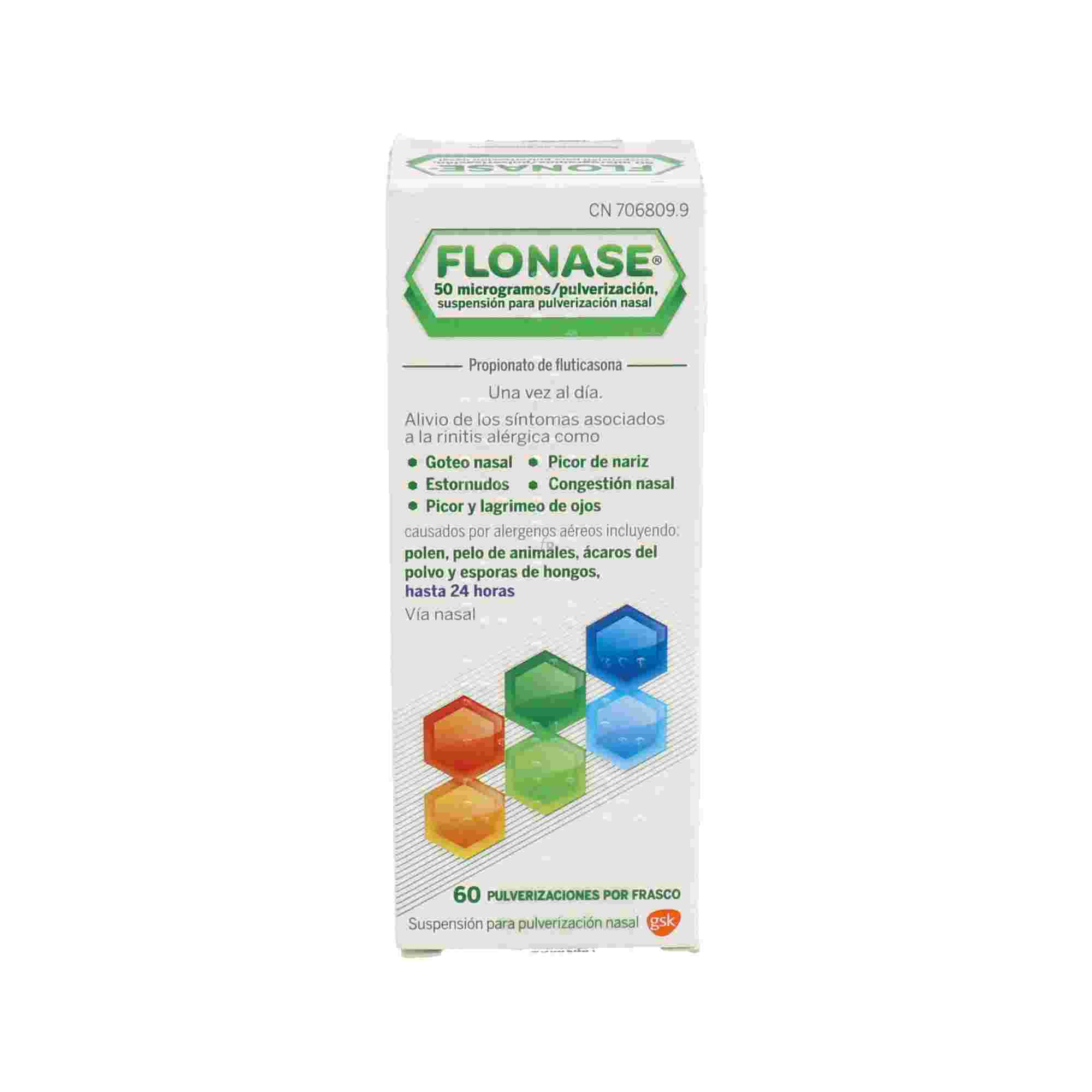 Flonase 50 Microgramos/Pulverizacion Suspension Para Pulverizacion Nasal 60 Pulverizaciones
