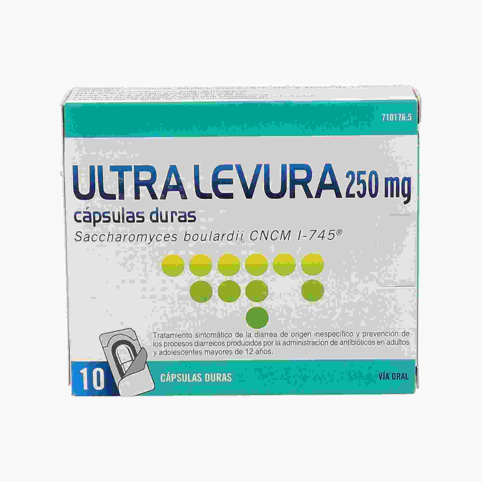 Ultra-Levura 250 Mg 10 Cápsulas