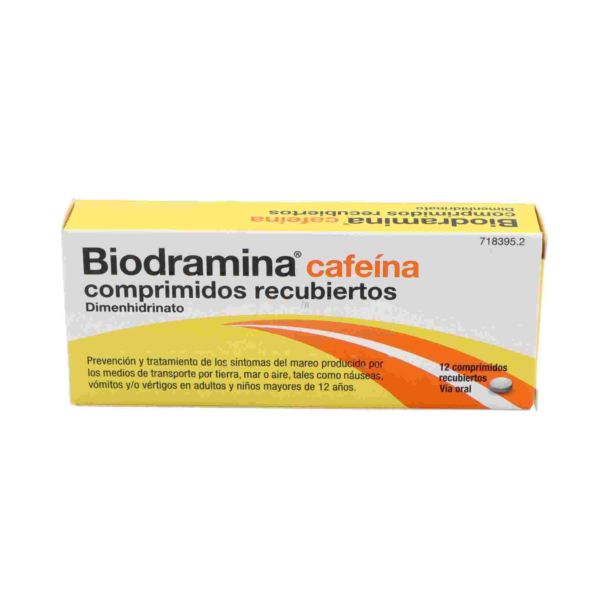 Biodramina Cafeina (12 Comprimidos)