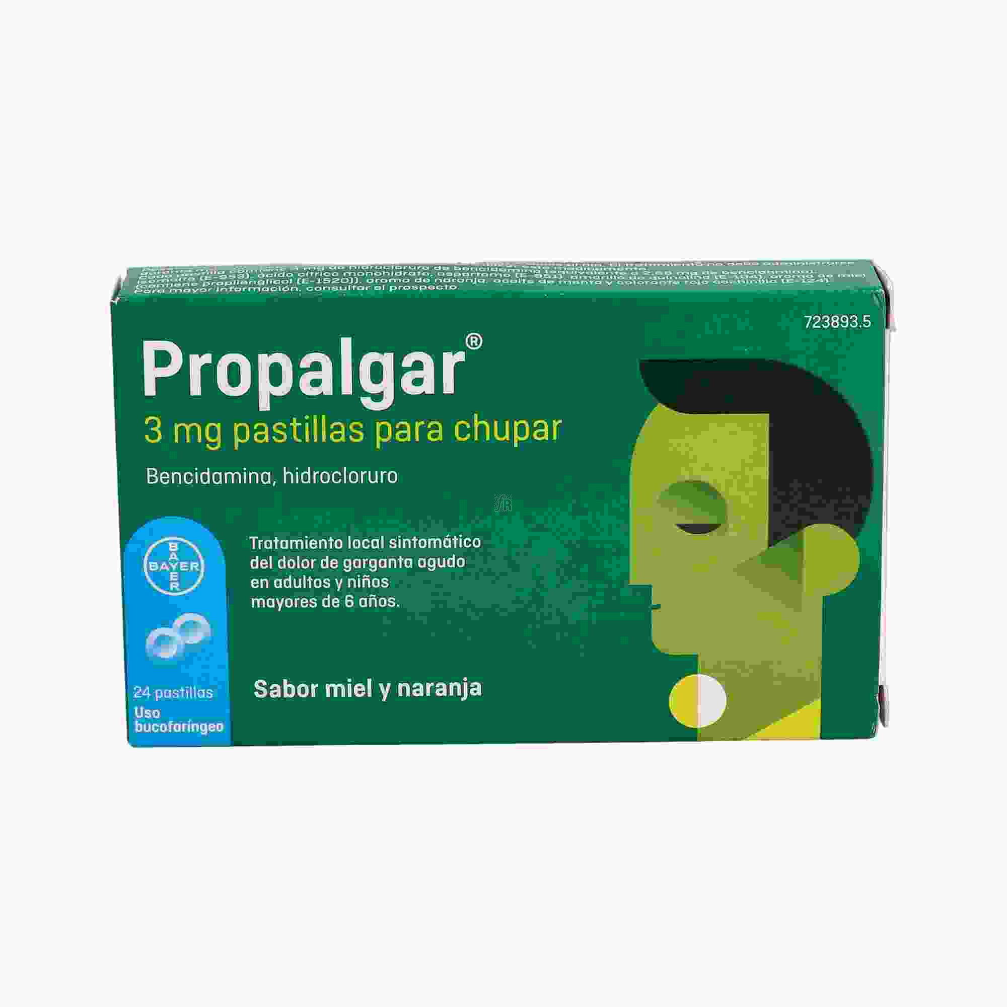 Propalgar 3 Mg pastillas para chupar