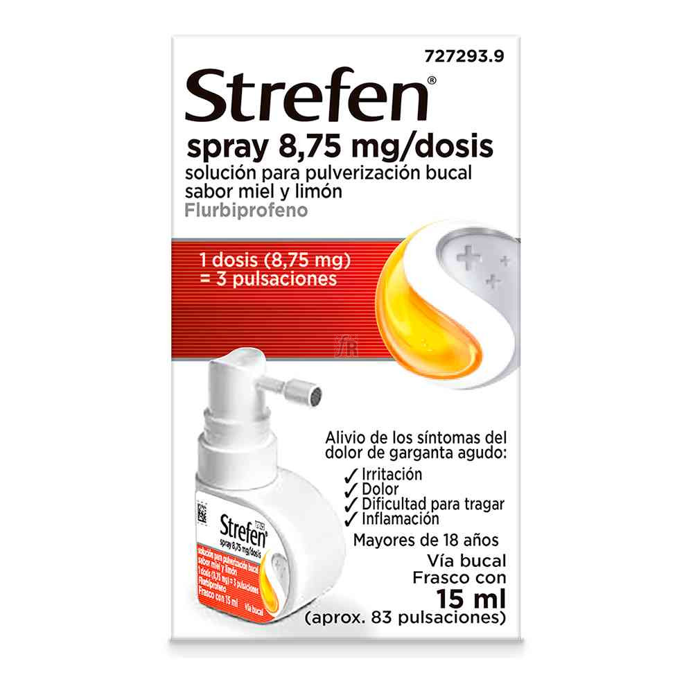 Strefen Spray 8,25 mg/dosis sabor miel y limón