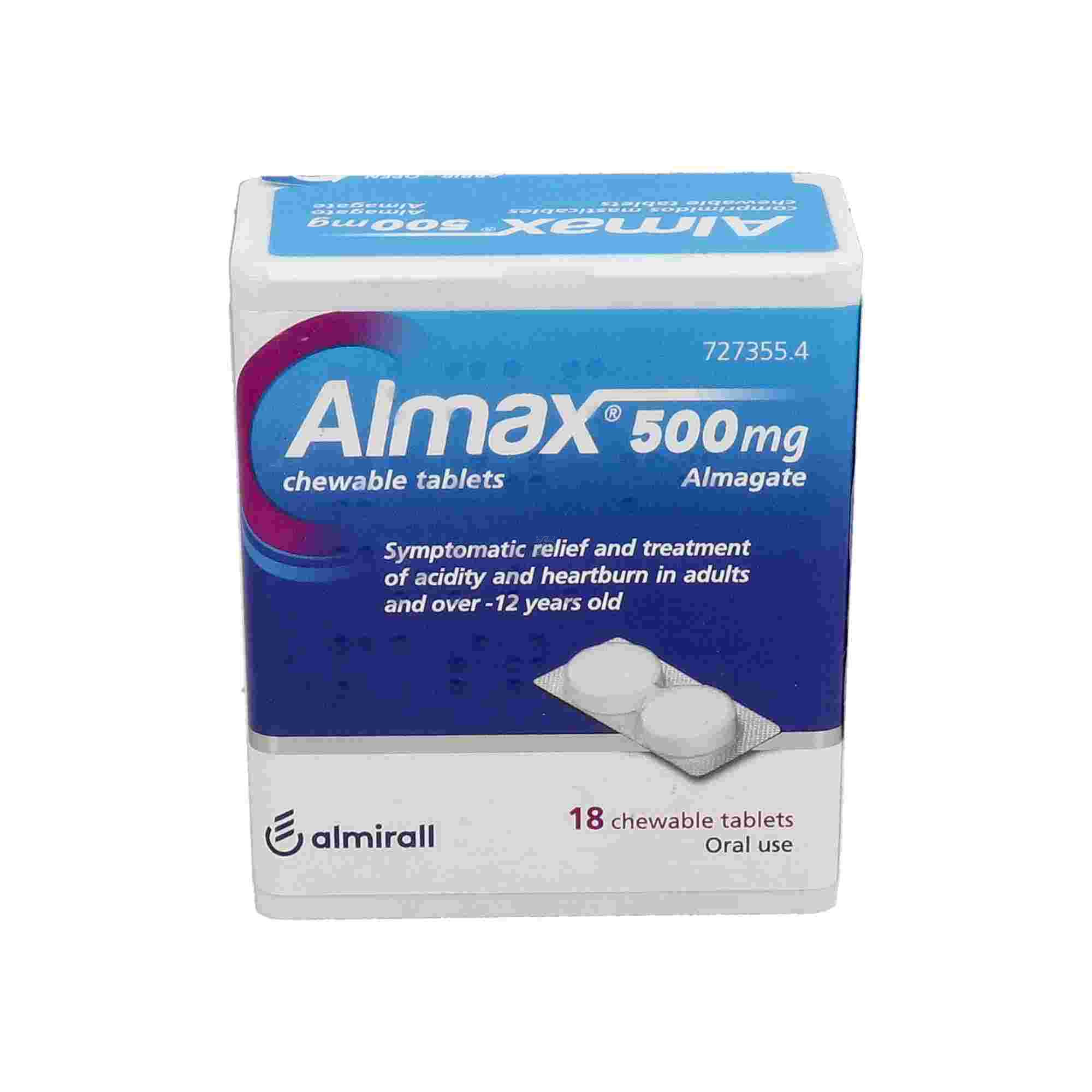 Almax 500 Mg 18 Comprimidos Masticables