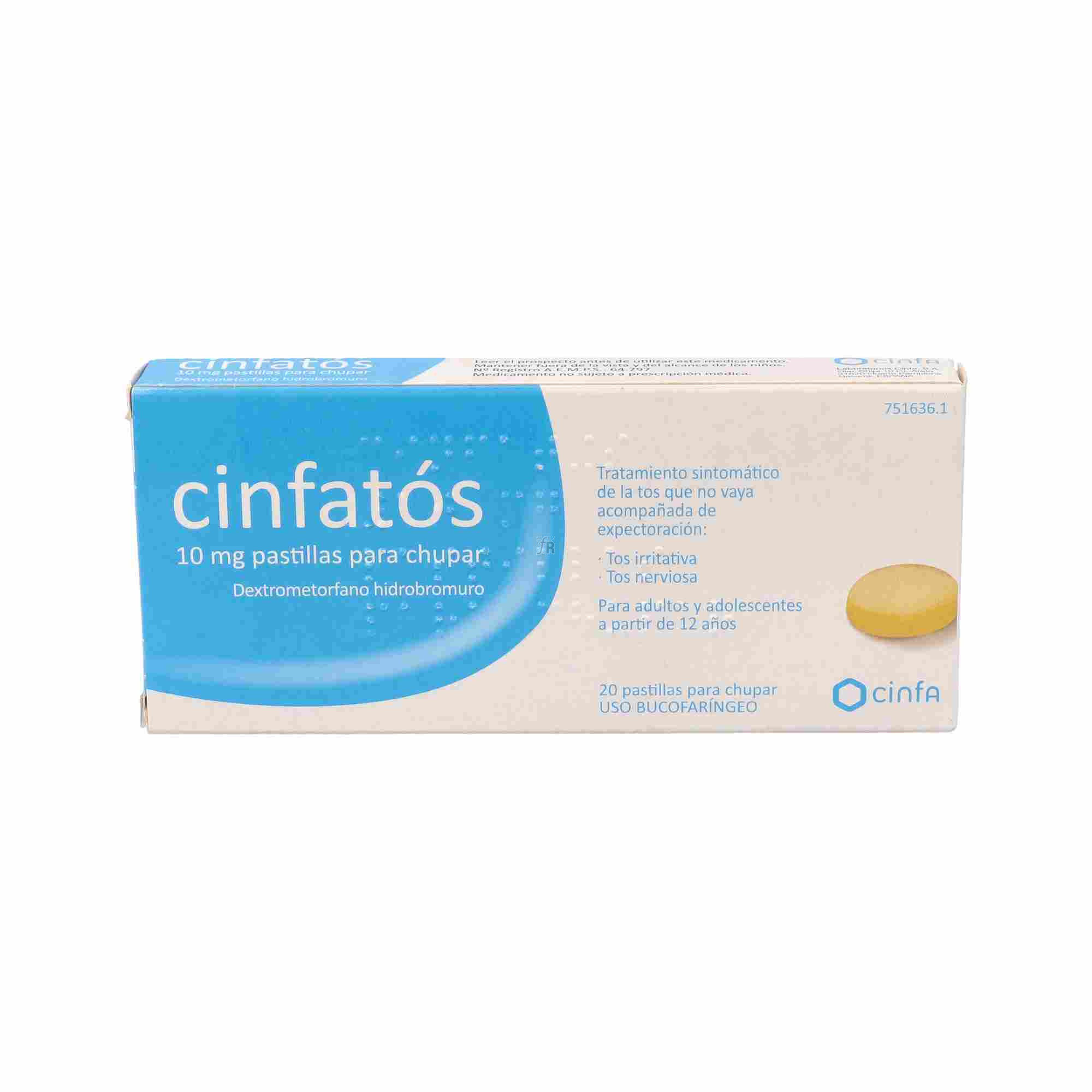 Cinfatos (10 Mg 20 Pastillas Para Chupar)