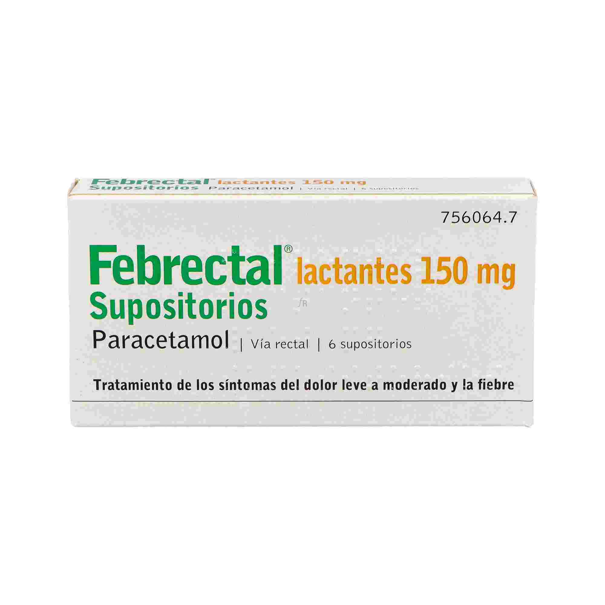 Febrectal Lactantes 150 Mg 6 Supositorios