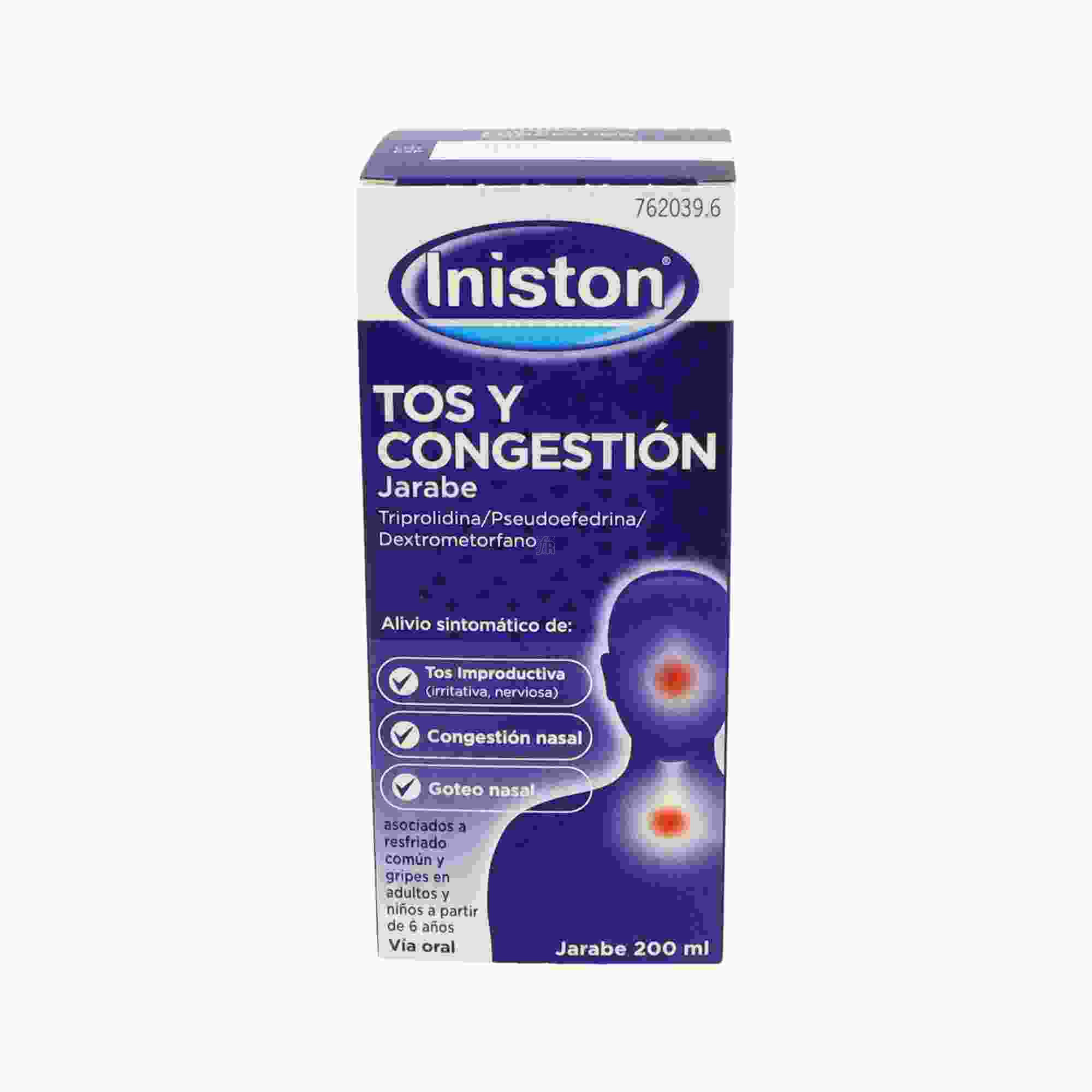 Iniston Antitusivo Y Descongestivo (Jarabe 200 Ml)