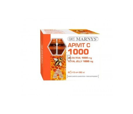 Jalea Real + C Apivit C 1000 Mg 20 Ampollas Marnys - Farmacia Ribera