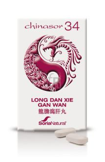 Soria Natural Chinasor 34 Long Dan Xie Gan Wan 30 Comp.