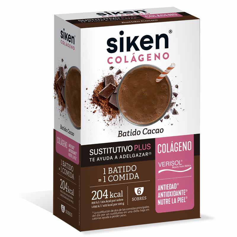 Siken Sustitutivo Colageno Cacao 6 Sobres