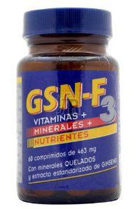 Gsn-F3 Vit. Y Min. Nutrientes 60 Comp. 463 Mg. - Varios