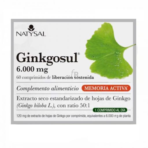 Ginkgosul (Trastornos Circulatorios) 60 Comp. - Natysal
