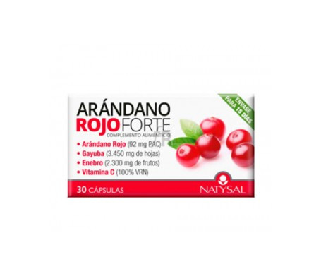 Natysal Arándano Rojo Forte 30 Cápsulas - Farmacia Ribera