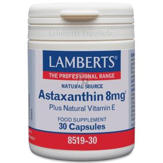 Lamberts Astaxantina Vit E 8 Mg 30 Caps Ref 8519
