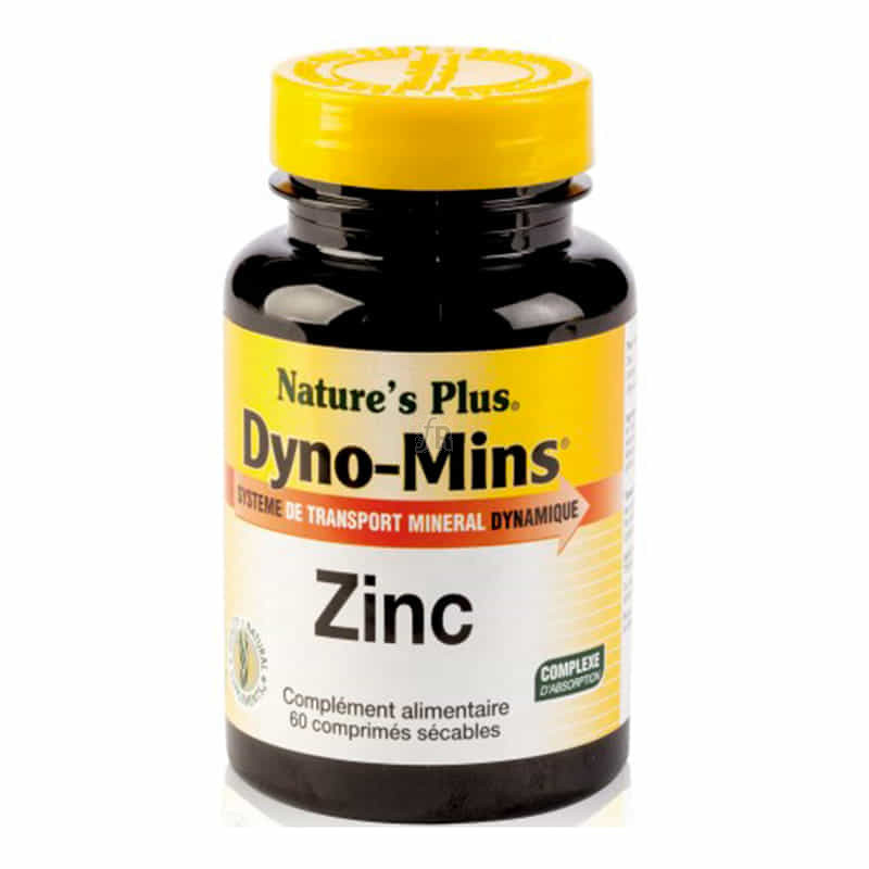 Natures Plus Dyno-Mins Zinc 15Mg60 Comprimidos