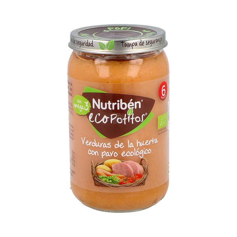 Nutriben Ecopotitos Verdu De La Huerta Con Pavo 235 G