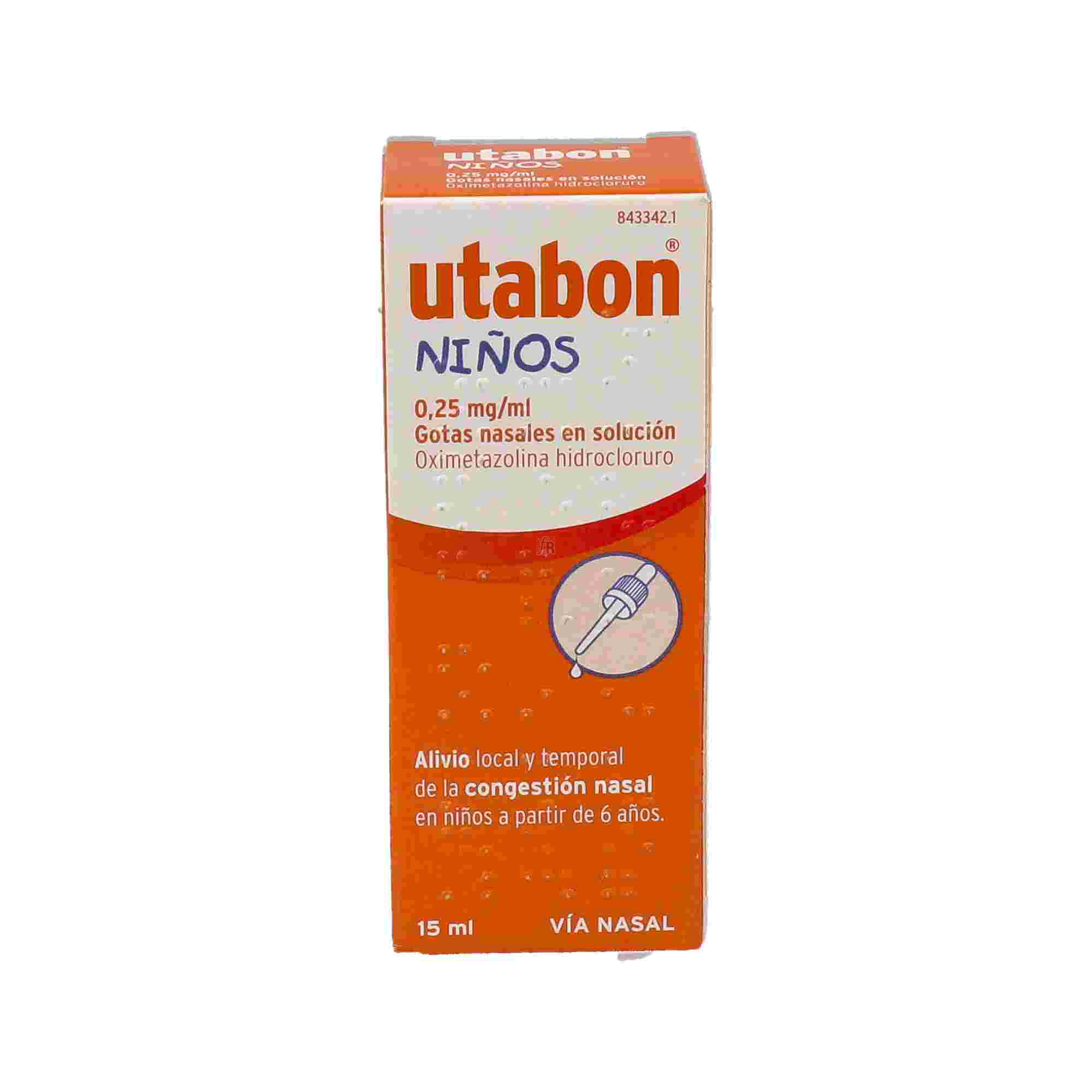 Utabon Niños (0.25 Mg/Ml Gotas Nasales 1 Frasco Solucion 15 Ml)