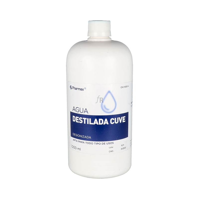 Agua Destilada Cuve 1000 Cc