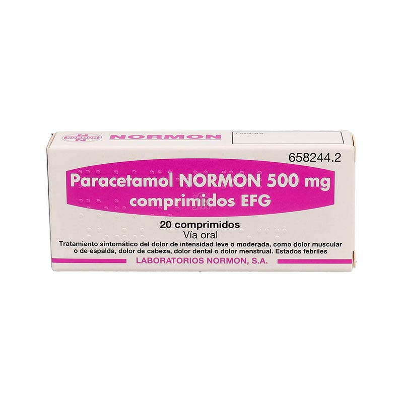 Paracetamol Normon Efg 500 Mg 20 Comprimidos