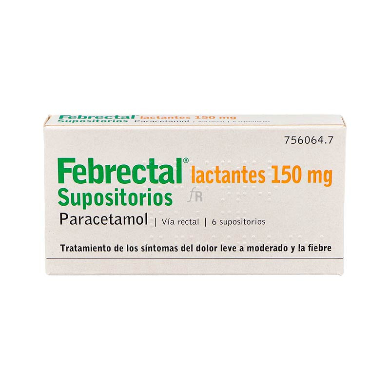 Febrectal Lactantes 150 Mg 6 Supositorios