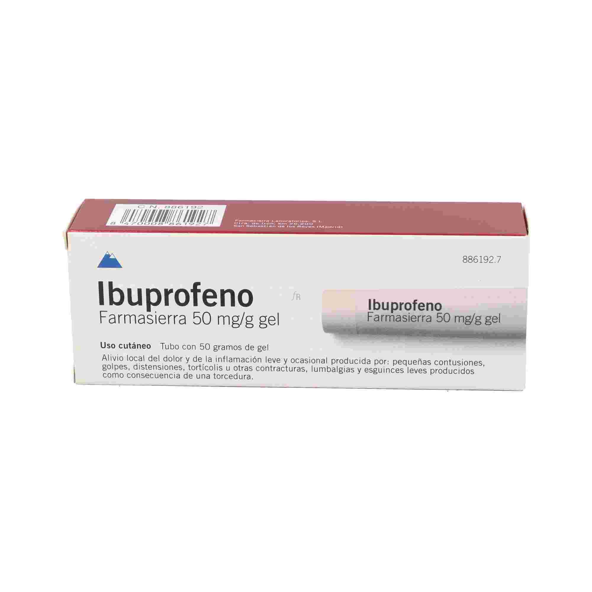 Ibuprofeno Farmasierra (50 Mg/G Gel Topico 50 G)