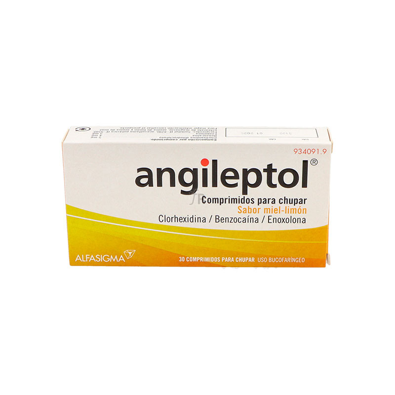 Angileptol Comprimidos Para Chupar Sabor Miel-Limón