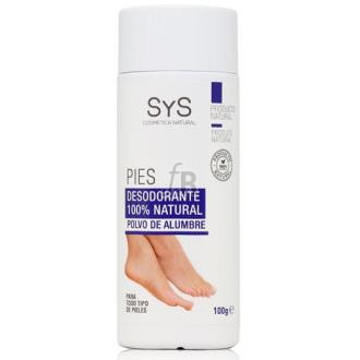 Sys Pack Desodorante Natural Alumbre Polvo Pie 6X100Gr
