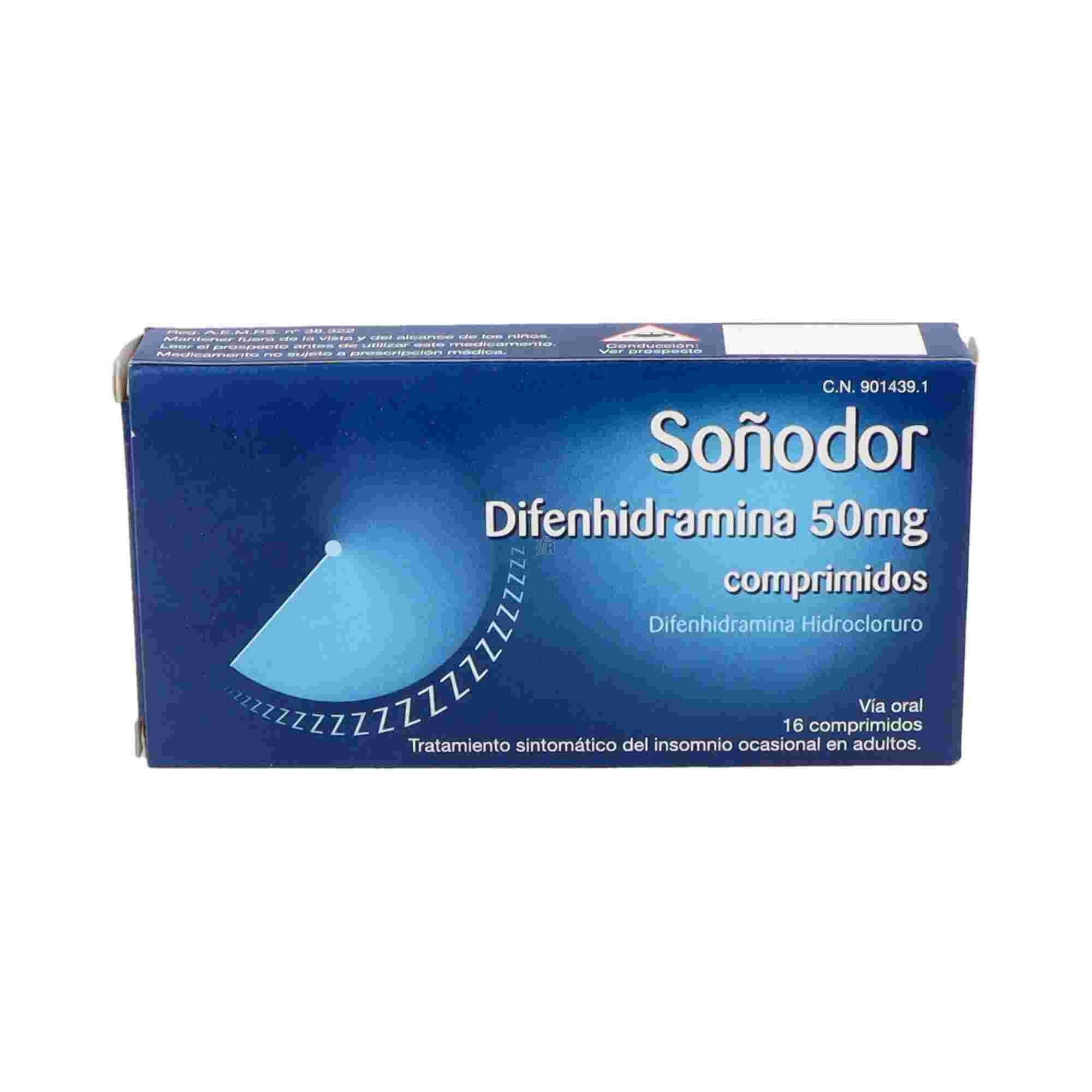 Soñodor (50 Mg 16 Comprimidos)