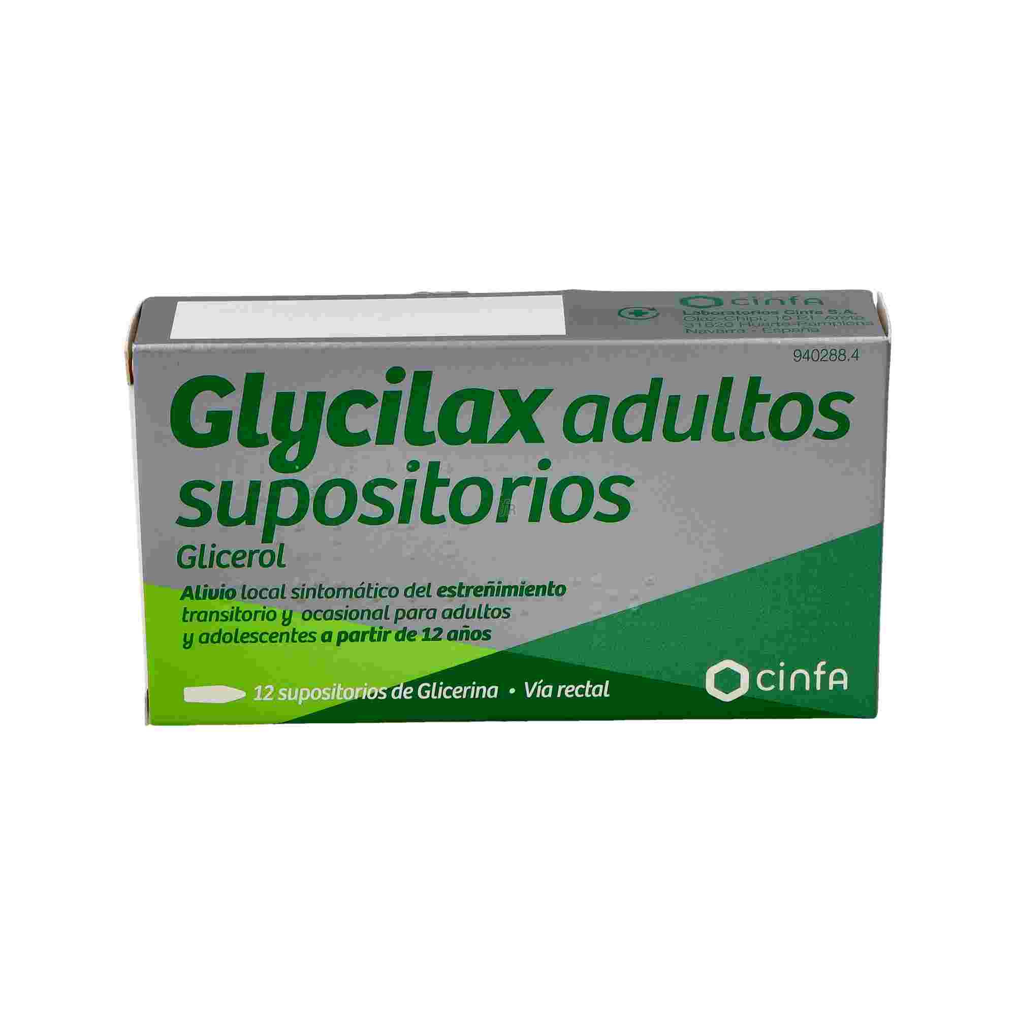 Supositorios Glicerina Glycilax Adultos (3,31 G 12 Supositorios)