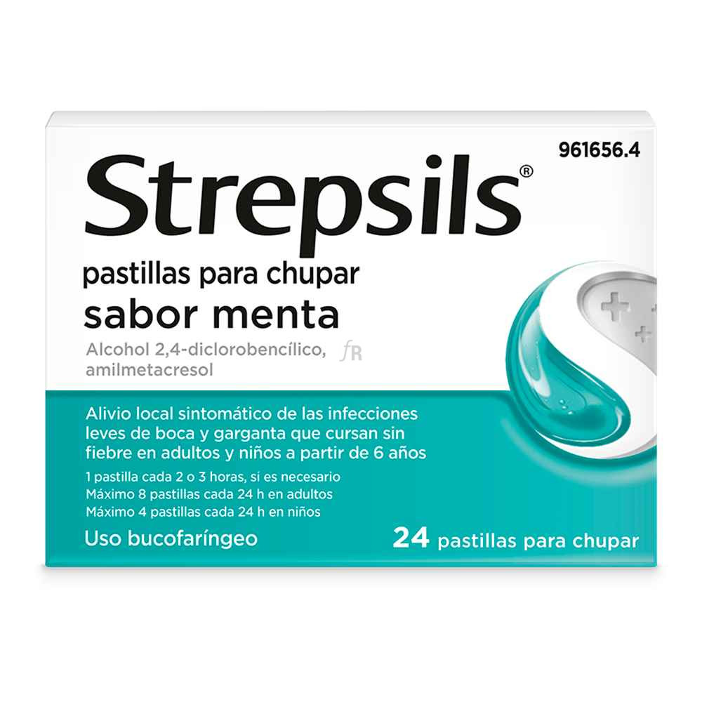 Strepsils (24 Pastillas Para Chupar Menta)