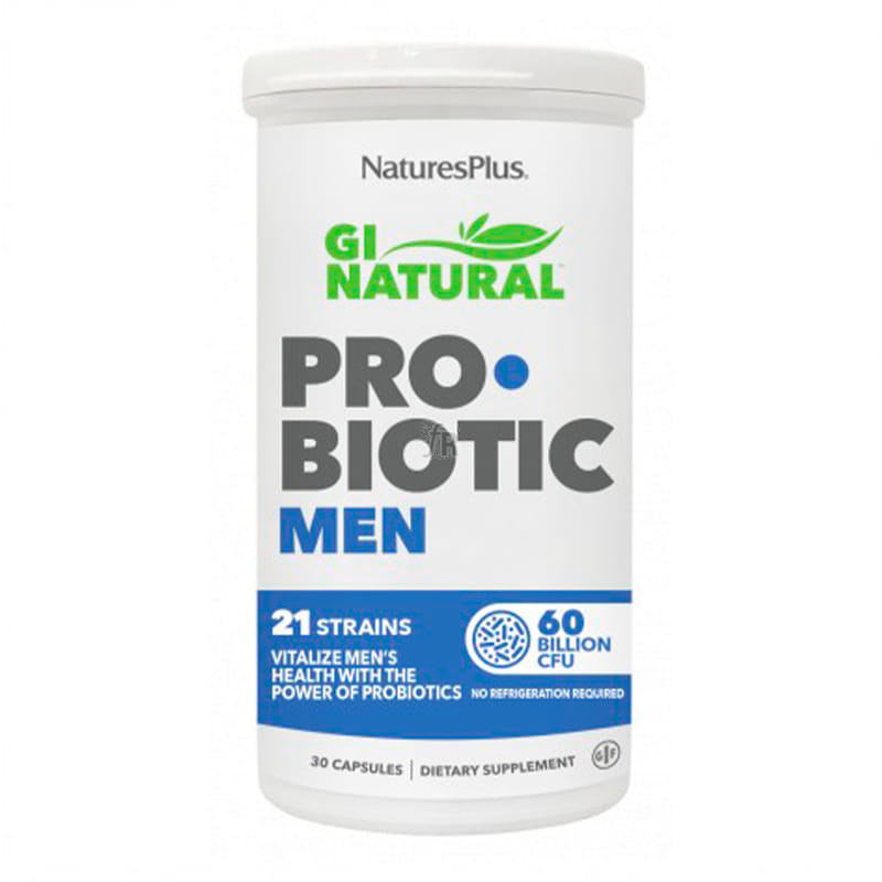 Natures Plus Gi Natural Probiotic Men 30 Cápsulas