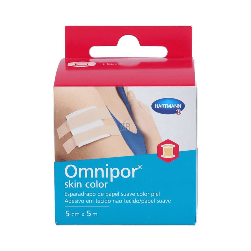 Esparadrapo Omnipor Hipoalerg Skin Color Papel 5 Mx5 Cm Piel/Beig
