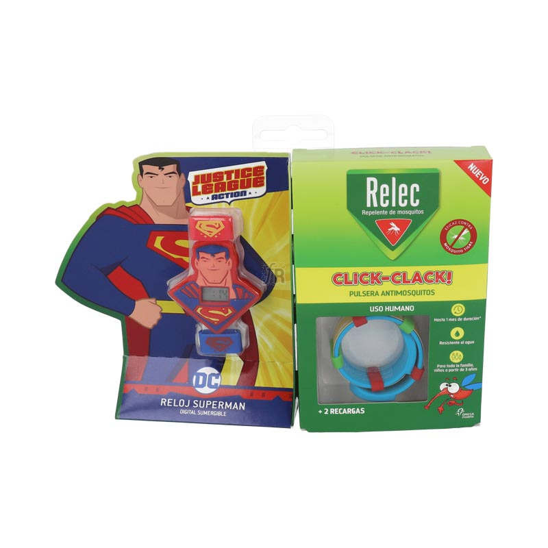 Relec Pulsera Mosq Click-Clack Superman Inf