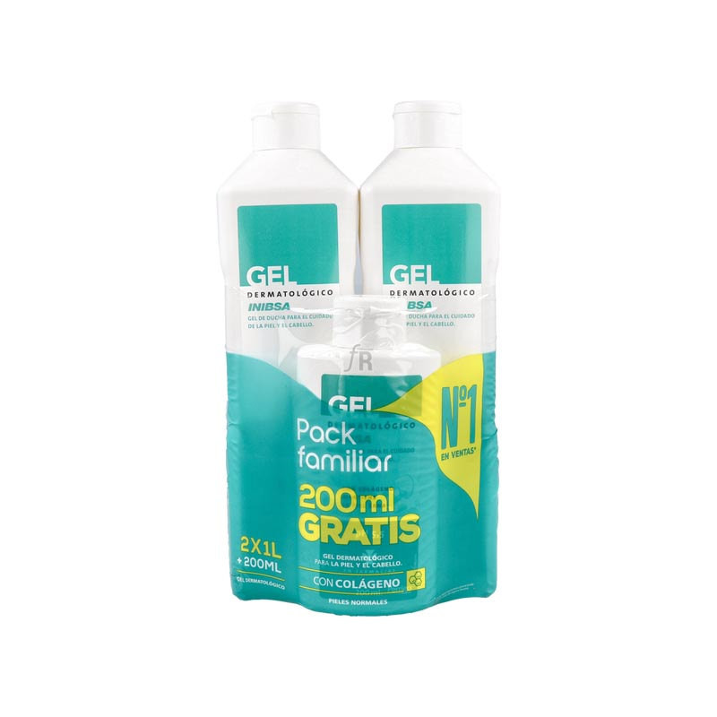 Inibsa Gel Dermatologico Pack Viaje 2 X 1L + 1 X 60 Ml