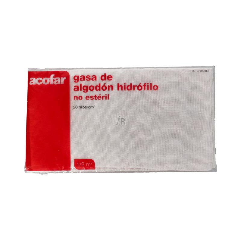 Gasa Algodon Hidrofilo No Esteril Acofarma 1/2 M