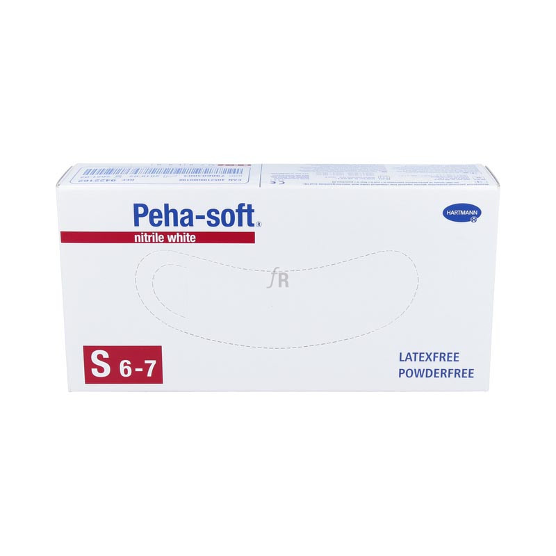 Guantes Peha-Soft Nitrilo Blanco S/Polvo T/P 100 Un
