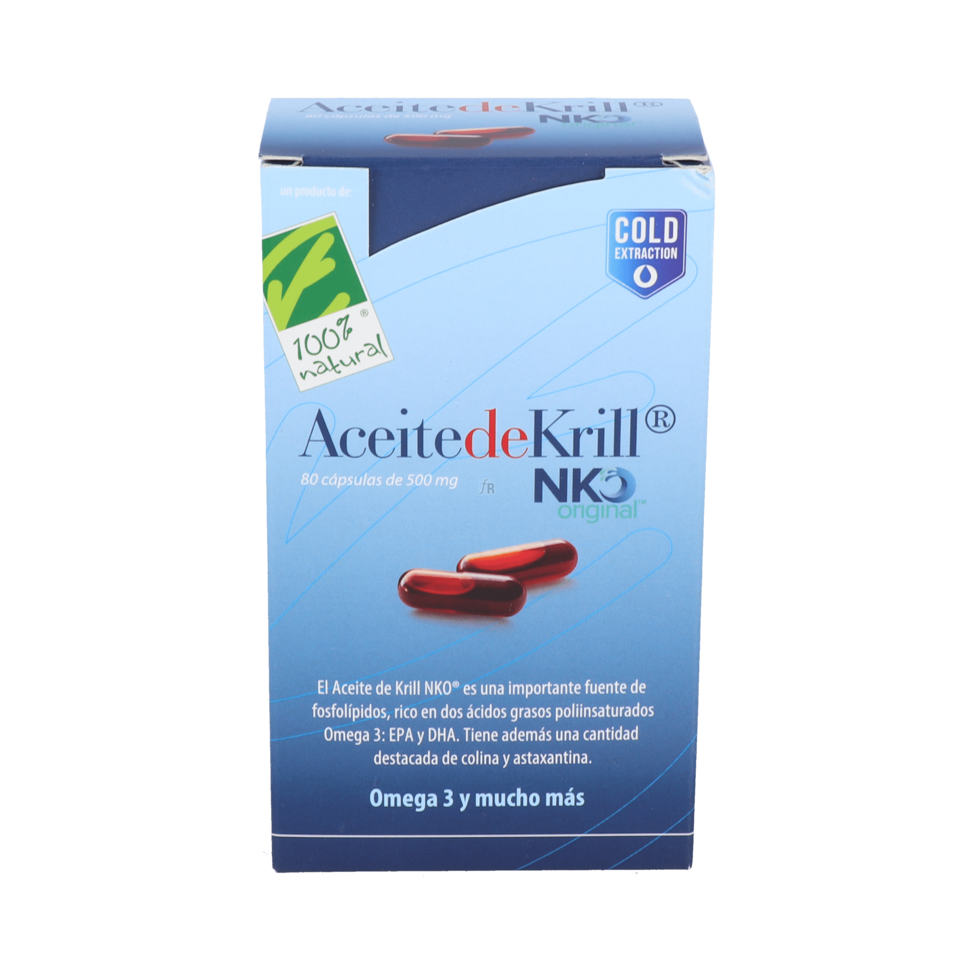 Aceite De Krill Nko 500 Mg 80 Caps
