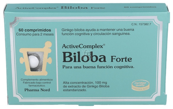 ActiveComplex Biloba Forte 60 Comprimidos Pharma Nord