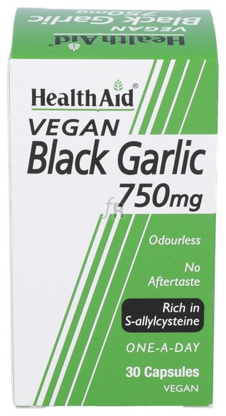 Ajo negro 750 mg 30 Cápsulas Health Aid
