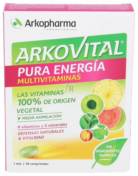 Akovital Pura Energia 30 Comprimidos - Arkopharma