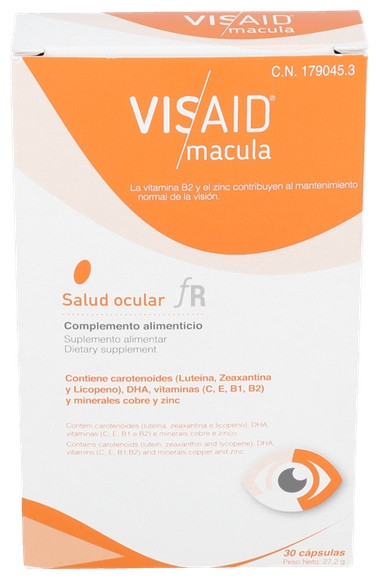 Avizor Visaid Macula 30 Cápsulas - Farmacia Ribera