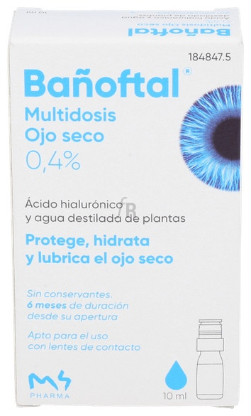 Bañoftal Multidosis Ojo Seco 0,4% 10 Ml - Farmacia Ribera