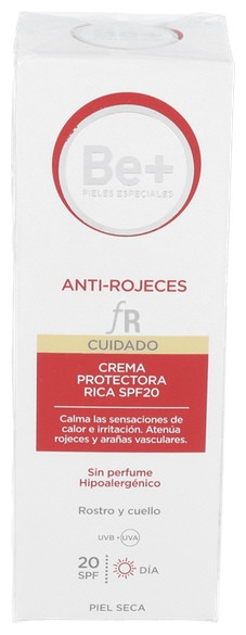 Be+ Anti Rojeces Rica Spf20 Per 50 Ml - Farmacia Ribera