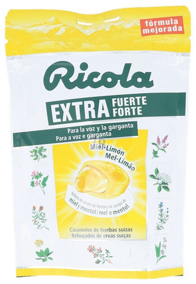 Caramelo Ricola Miel Limón Extra Fuerte 65 Gr.