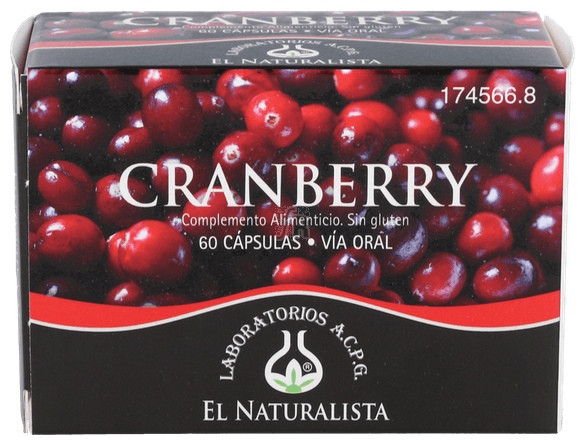 El Naturalista Cranberry 60 Cápsulas - Farmacia Ribera