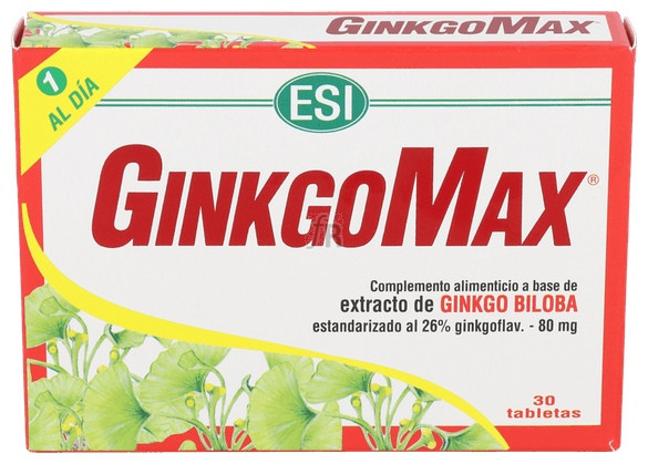Ginkgomax 30 Tabletas Esi Trepatdiet - Farmacia Ribera