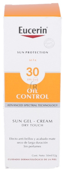 Eucerin Gel Crema Oil Control Dry Touch Spf30 50 Ml - Farmacia Ribera