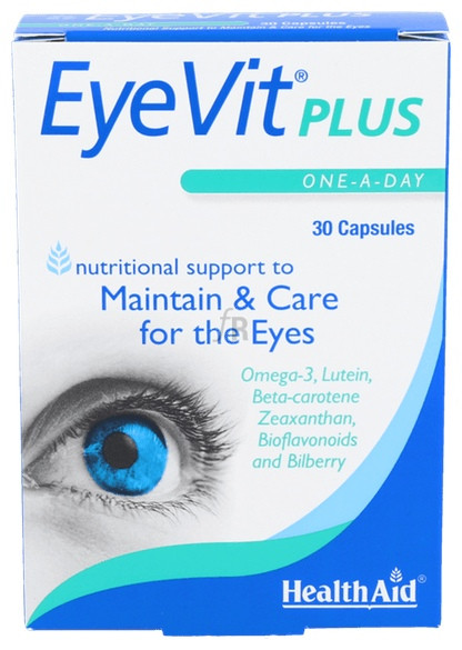 EyeVit Plus 30 Cápsulas - Health Aid