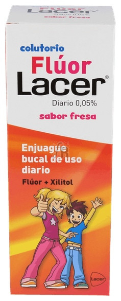 Fluor Diario 0,05 % 500 Ml. Fresa - Lacer