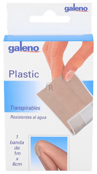 Galeno Tiras Plastic Aposito Adhesivo 100X6 Cm Color Piel - Farmacia Ribera