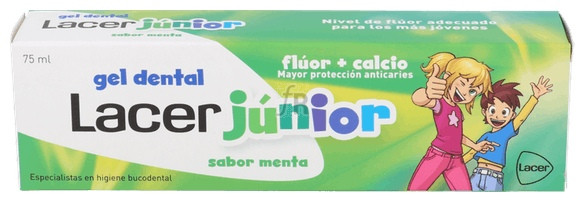 Gel Junior Menta 75 Ml. - Lacer